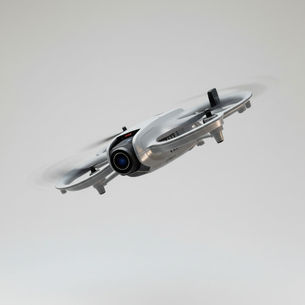 Drone diving into water with splash