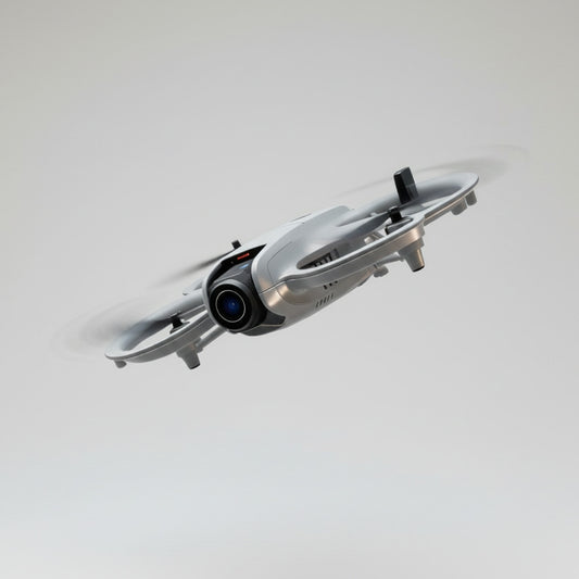 Drone diving into water with splash